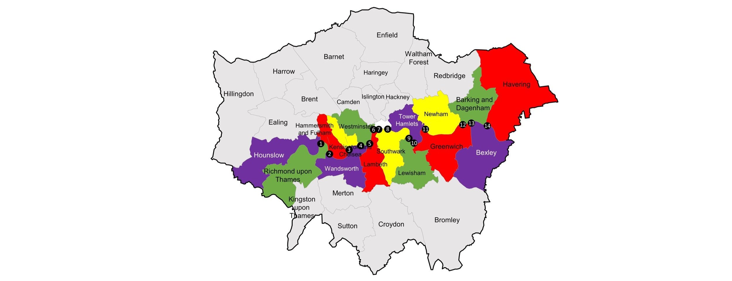 Another Water: The  Thames, for　sa2 London Borough Tri-Points: The River Thames — Richard Gower